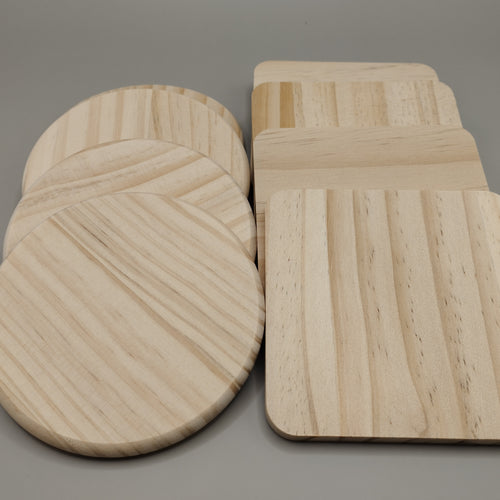 Customisable Wooden Coasters - Buy 3 get 1 FREE