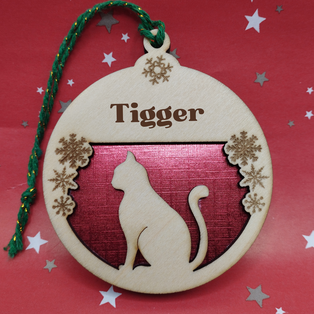 Personalised Pets Christmas Bauble, Tree Decorations