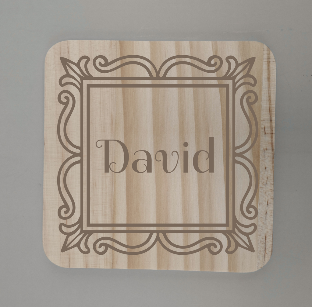 Personalised Wedding / Celebration Place Name Coasters -  Wood