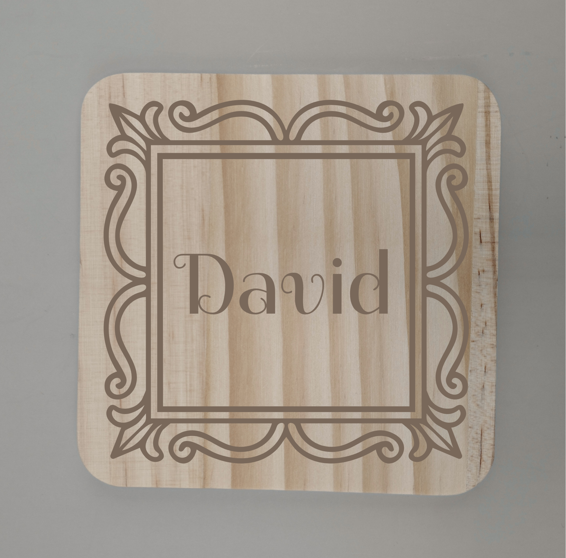 Personalised Wedding / Celebration Place Name Coasters -  Wood