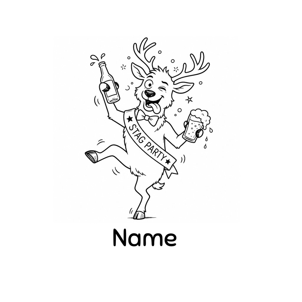 Hen and Stag Party Thermal Mug - Dumpy
