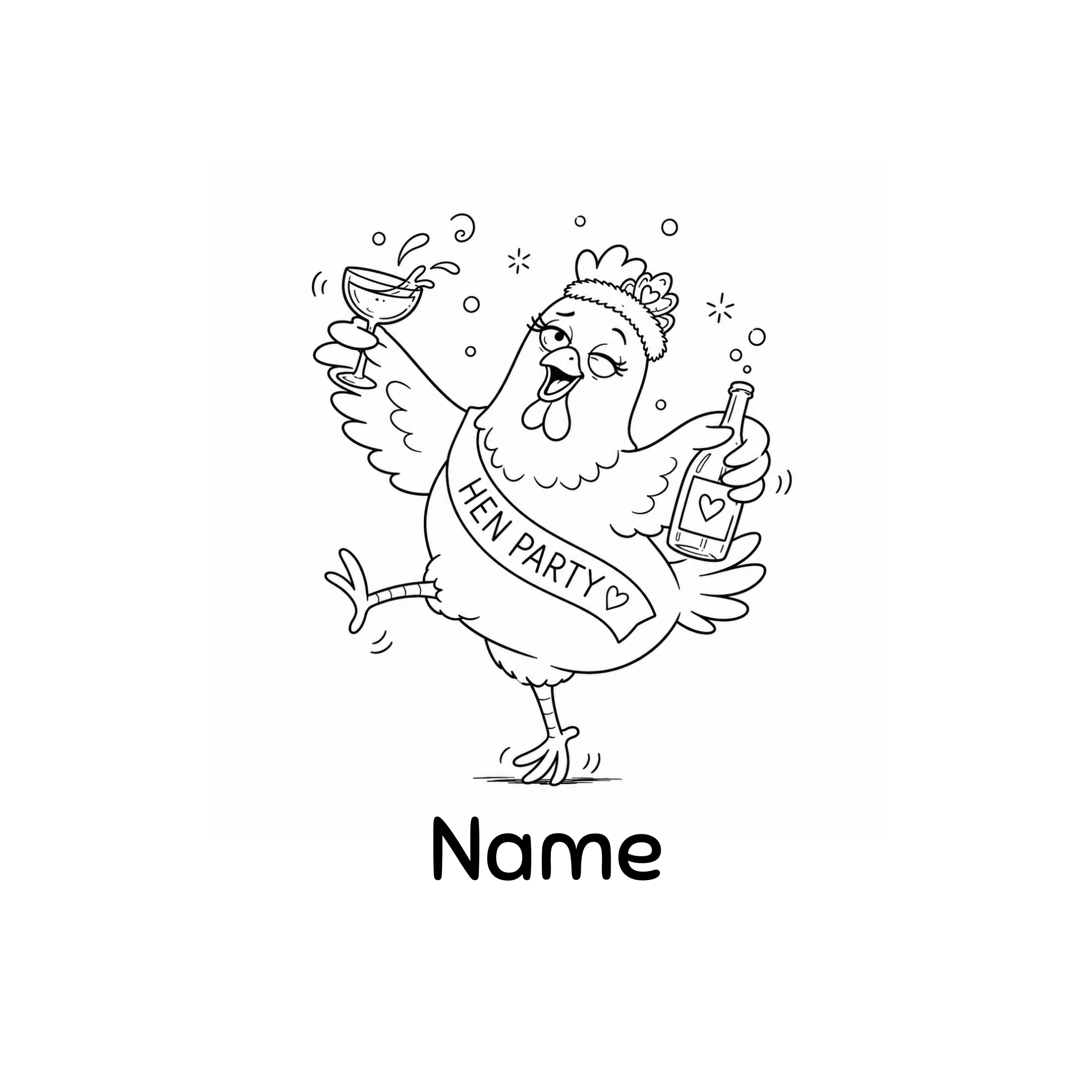 Hen and Stag Party Thermal Mug - Dumpy