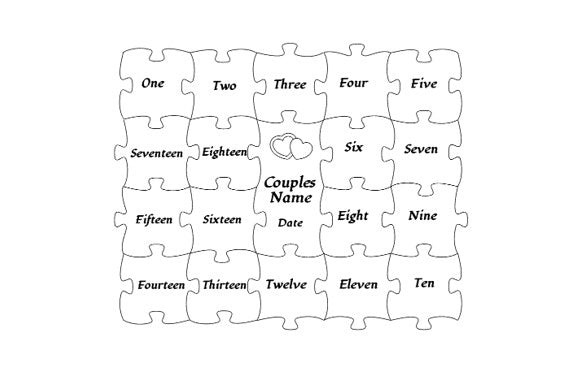 Personalised Jigsaw Frame - Anniversaries