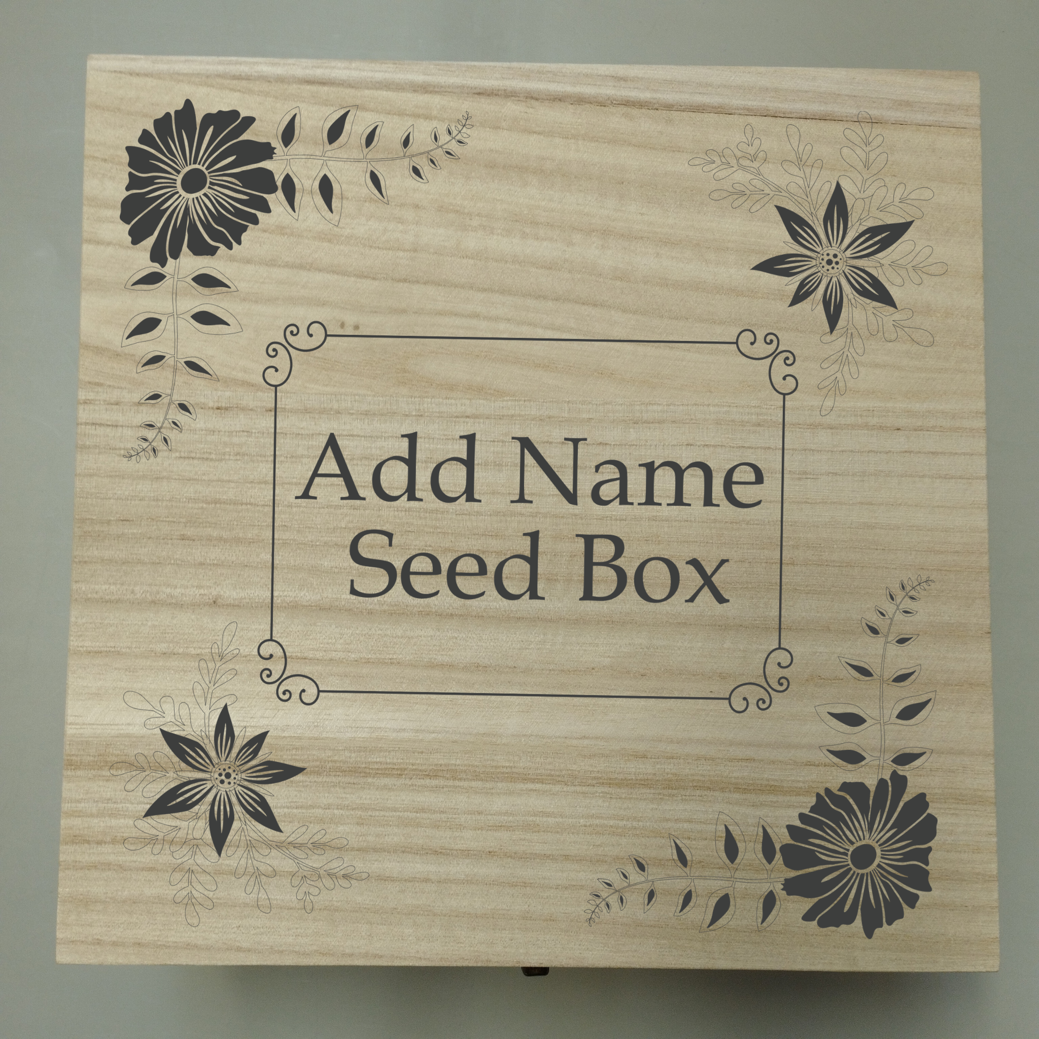 Personalised Laser Engraved Seed Box