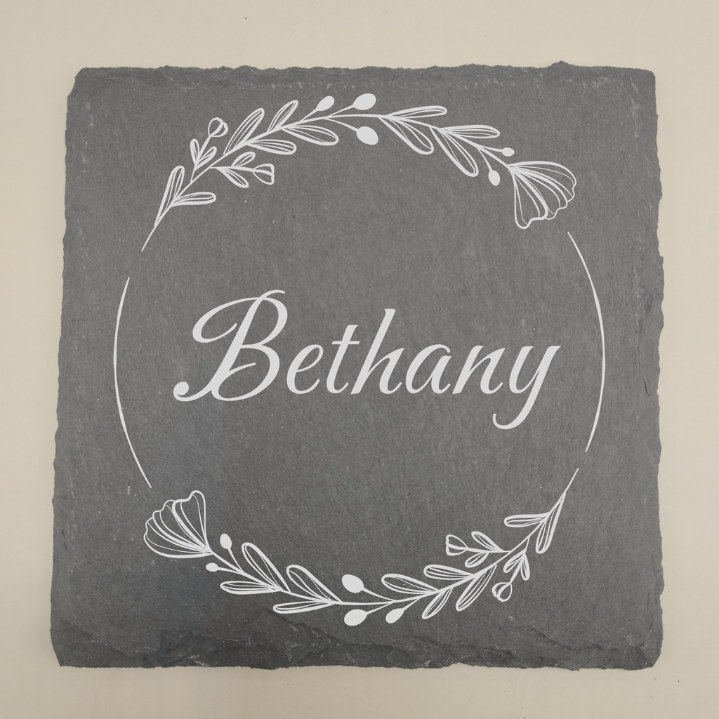 Personalised Wedding / Celebration Place Name Coasters -  Slate