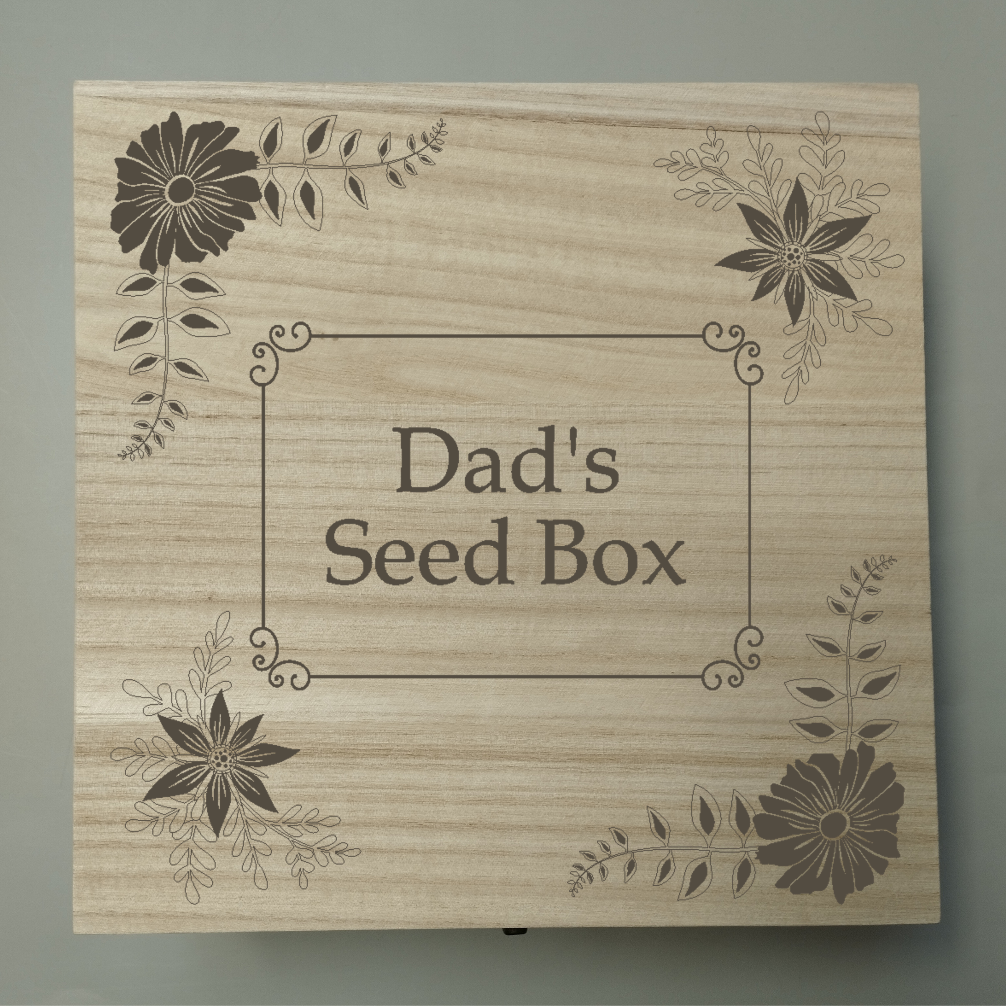 Personalised Laser Engraved Seed Box