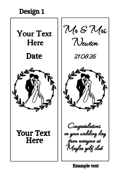 Personalised Wooden Bottle Box for Weddings & Special Occasions