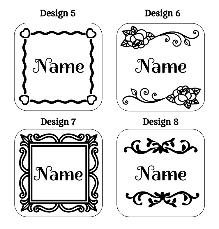 Personalised Wedding / Celebration Place Name Coasters -  Slate