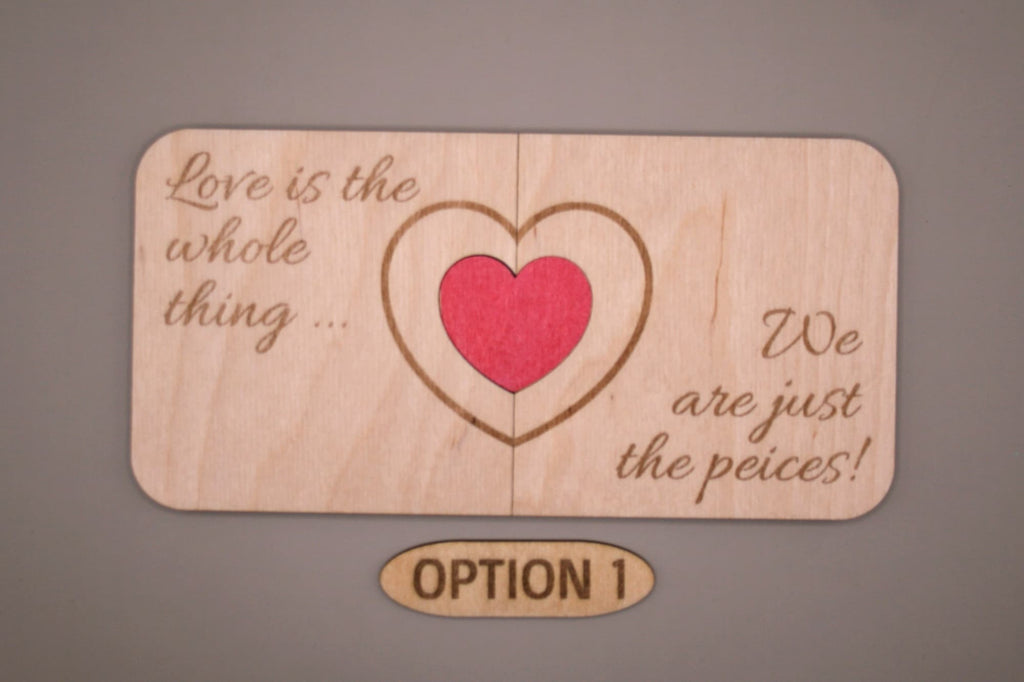 Personalised Wooden Connecting Heart Coasters