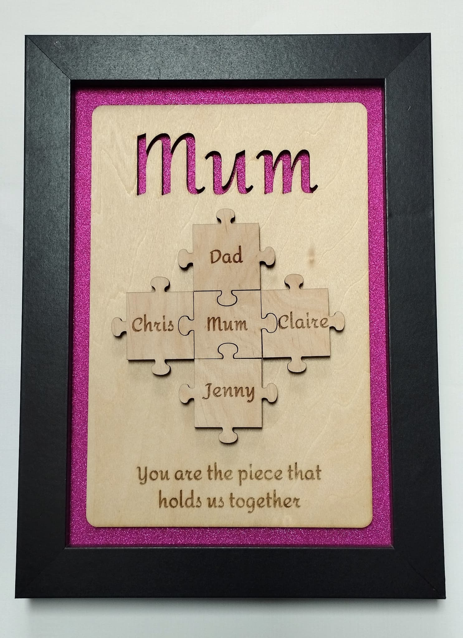 Personalised Jigsaw Frame - Style 3