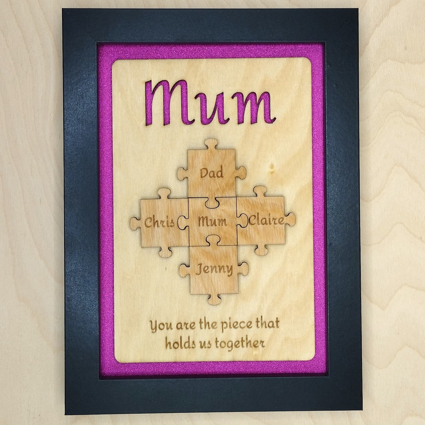 Personalised Jigsaw Frame - Style 3
