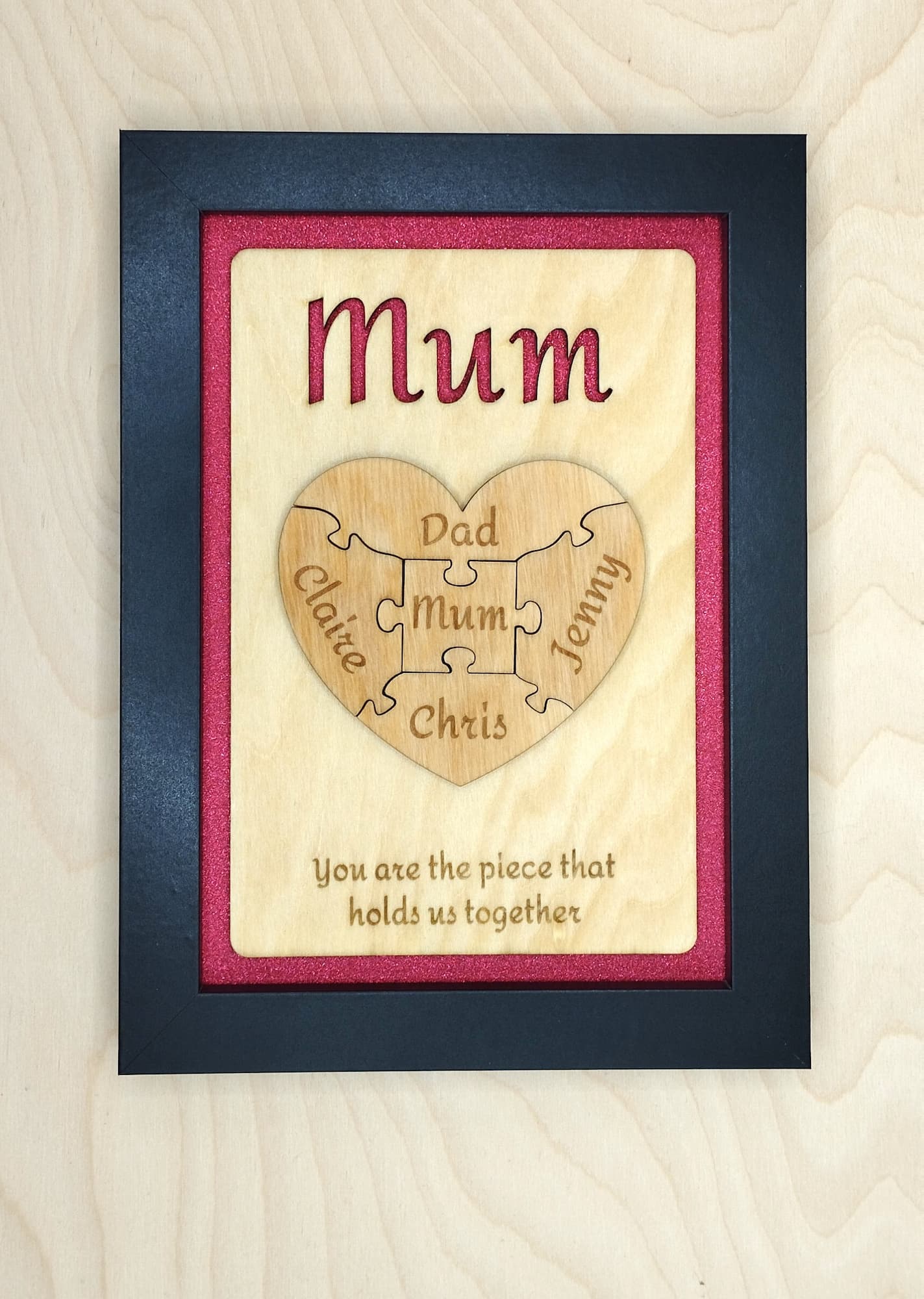Personalised Jigsaw Frame - Style 4