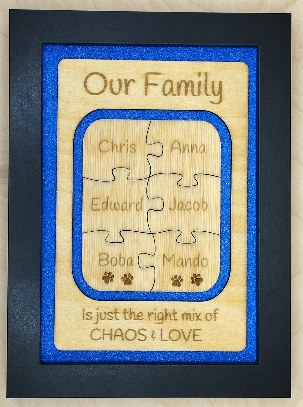 Personalised Jigsaw Frame - Style 2