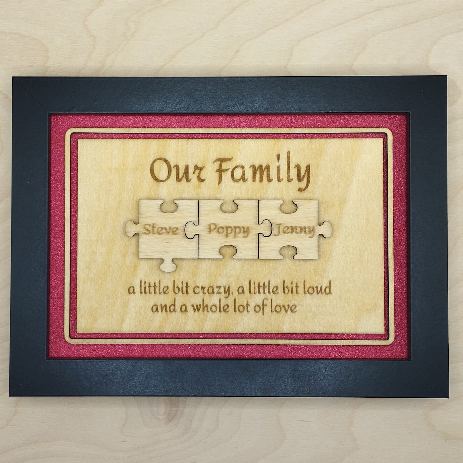 Personalised Jigsaw Frame - Style 1