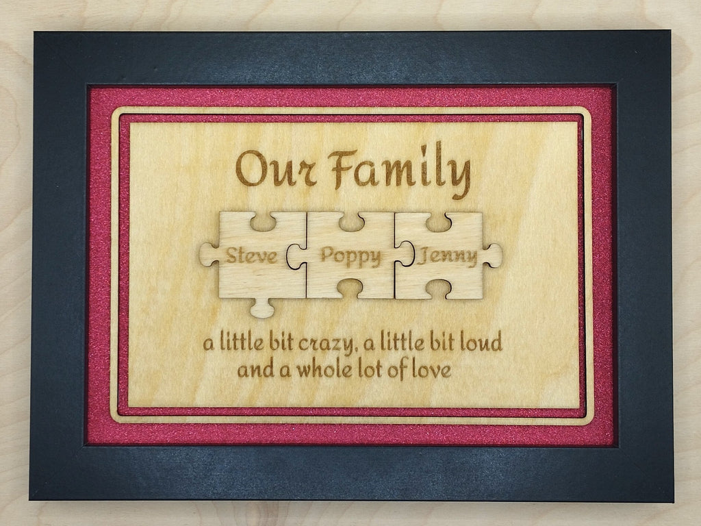 Personalised Jigsaw Frame - Style 1