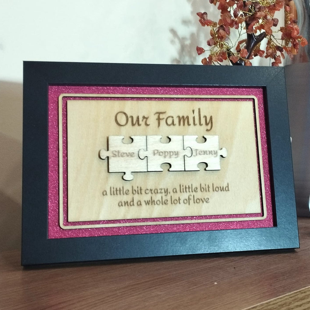 Personalised Jigsaw Frame - Style 1
