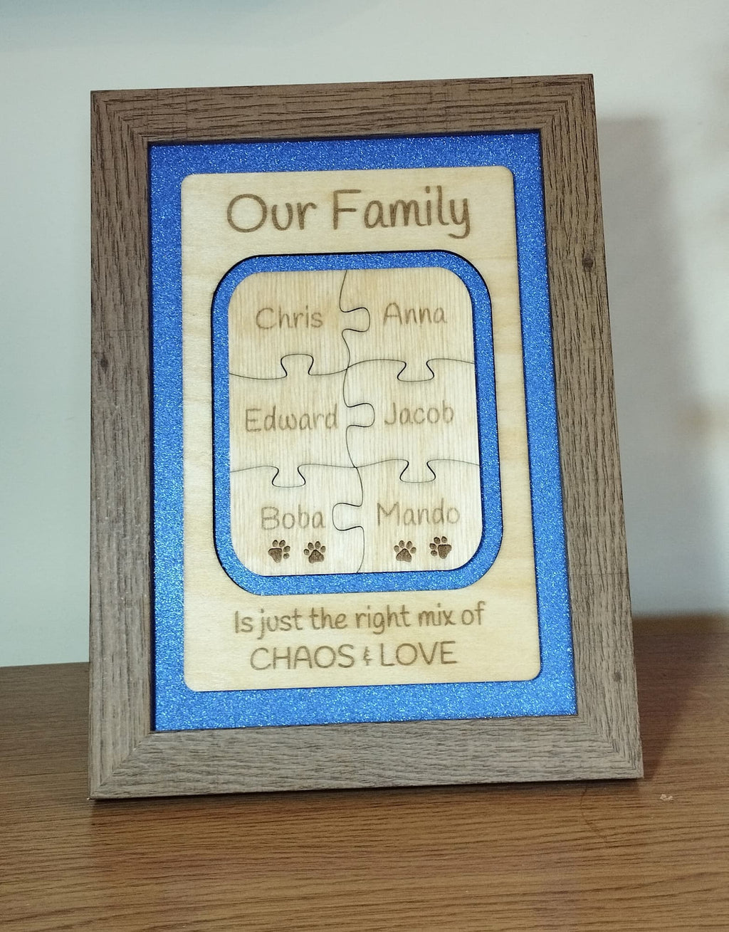 Personalised Jigsaw Frame - Style 2