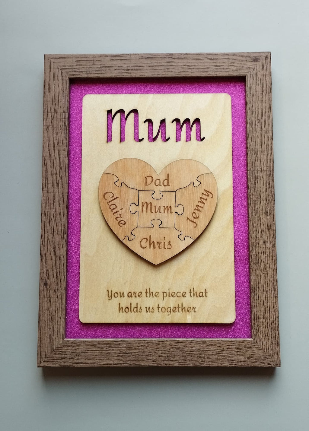 Personalised Jigsaw Frame - Style 4
