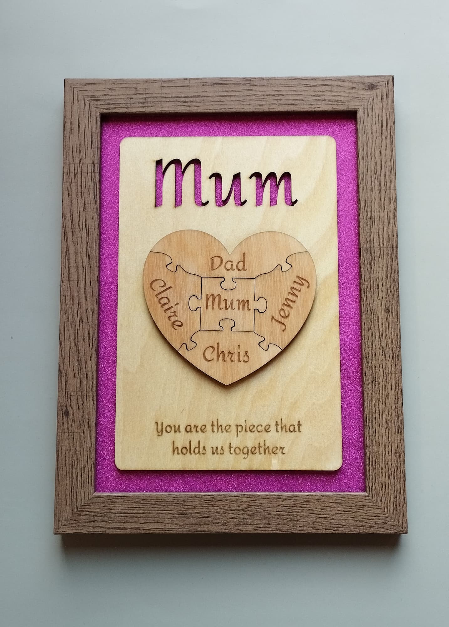 Personalised Jigsaw Frame - Style 4