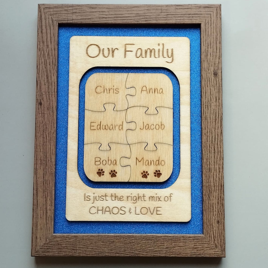 Personalised Jigsaw Frame - Style 2