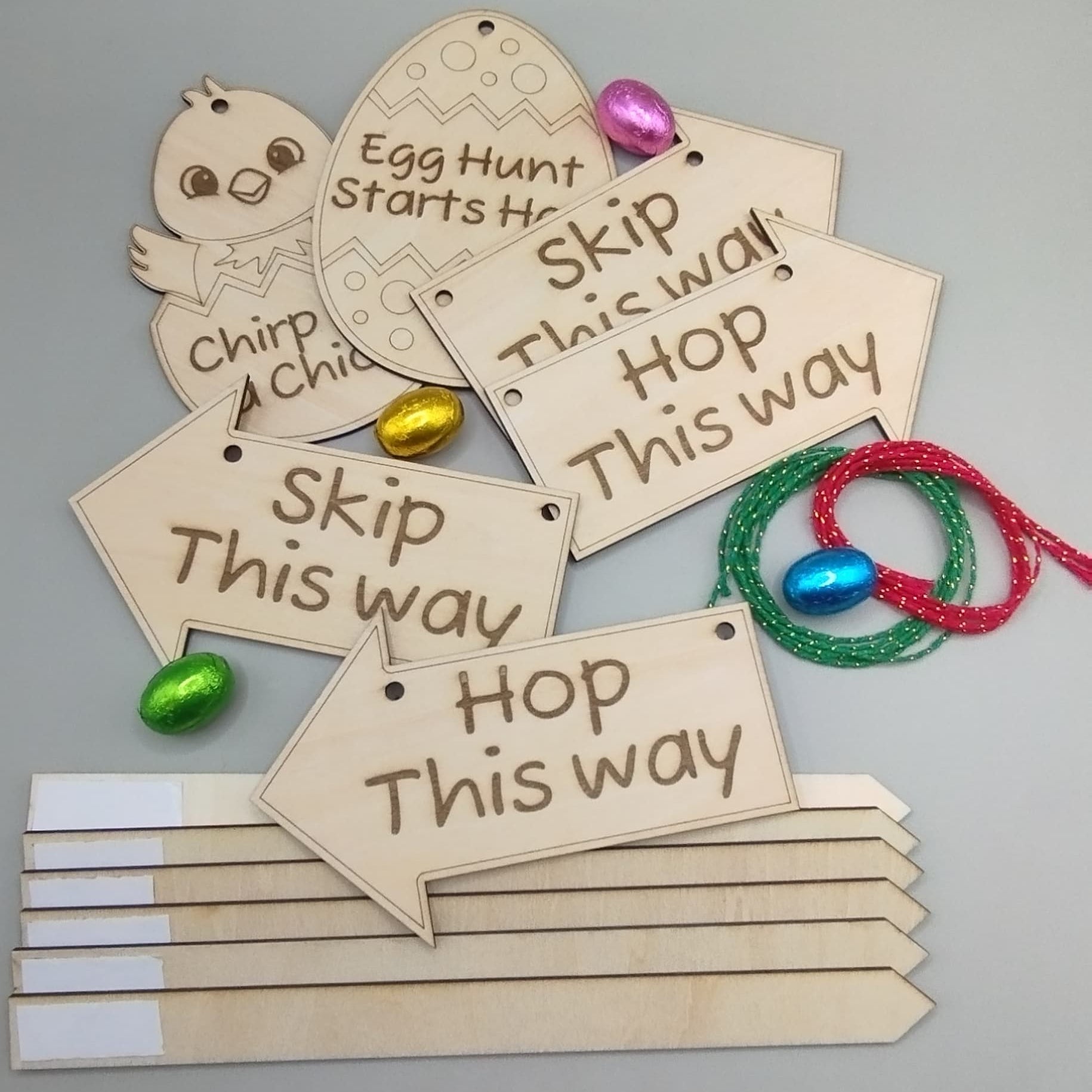 Wooden Easter Egg Hunt, Sign Pack