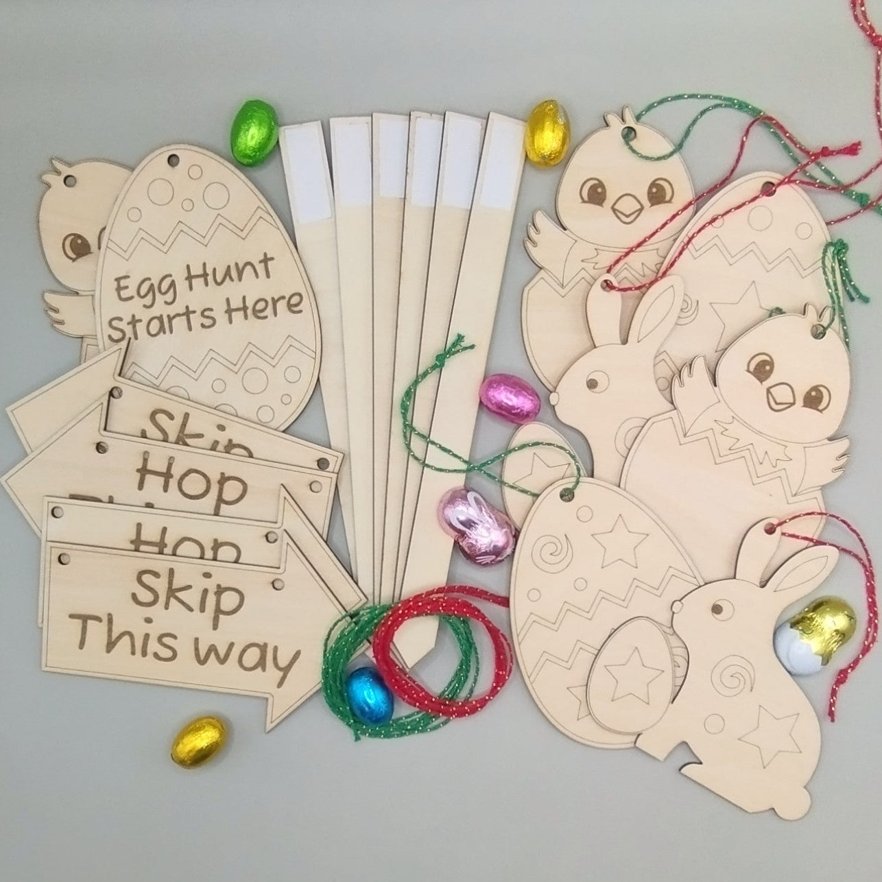 Wooden Easter Egg Hunt Bumper Pack
