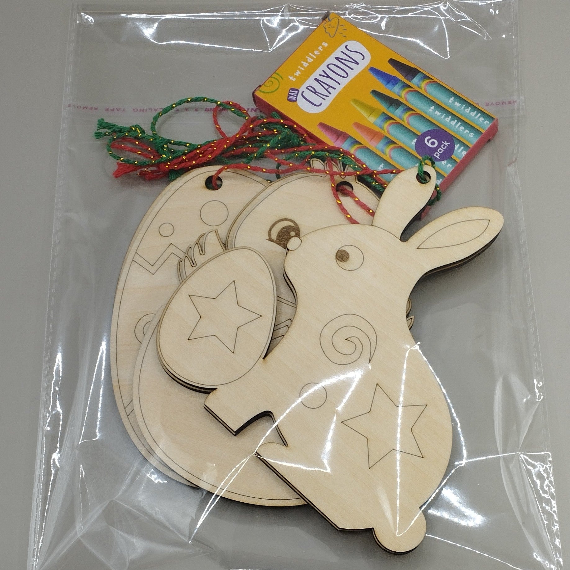 Wooden Easter Egg Hunt, Colour in Decorations