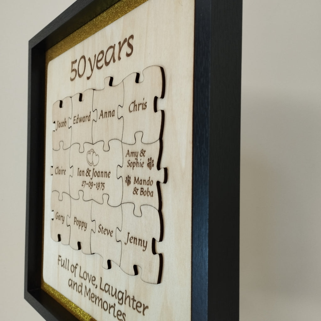Personalised Jigsaw Frame - Anniversaries