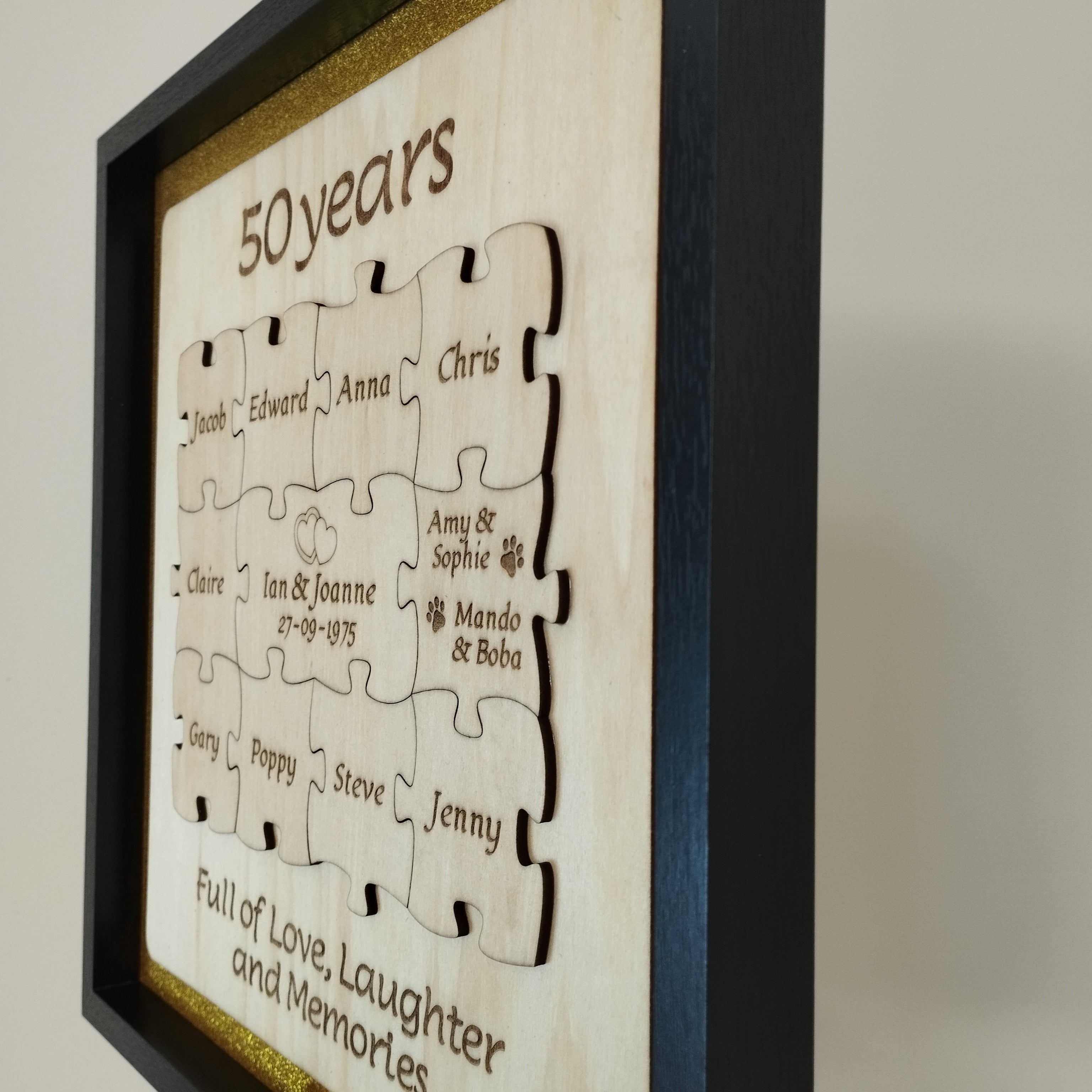 Personalised Jigsaw Frame - Anniversaries