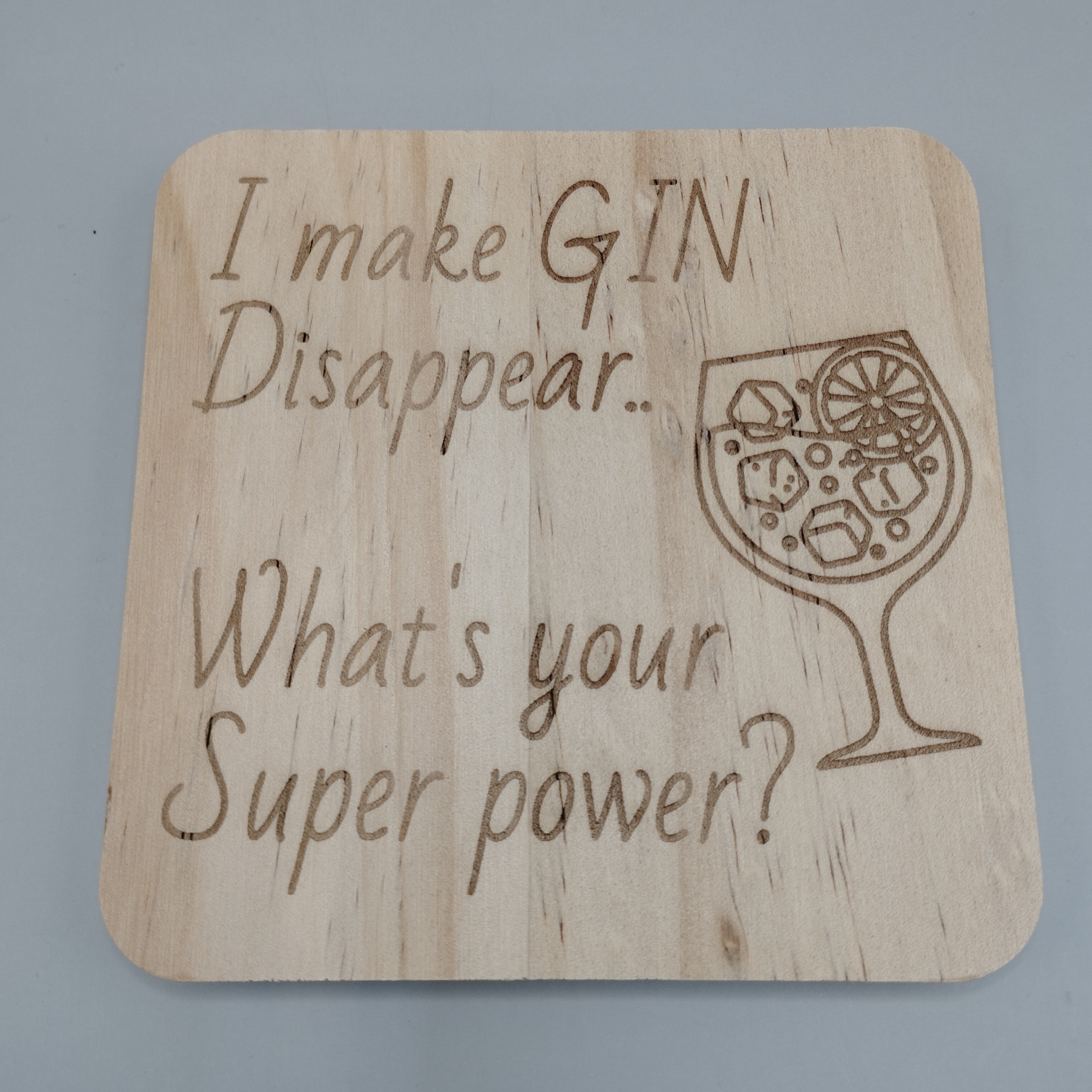 Novelty Wooden Coasters - Buy 3 get 1 FREE