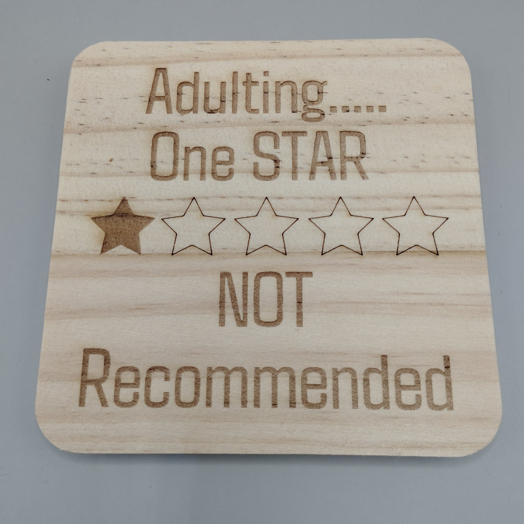 Novelty Wooden Coasters - Buy 3 get 1 FREE
