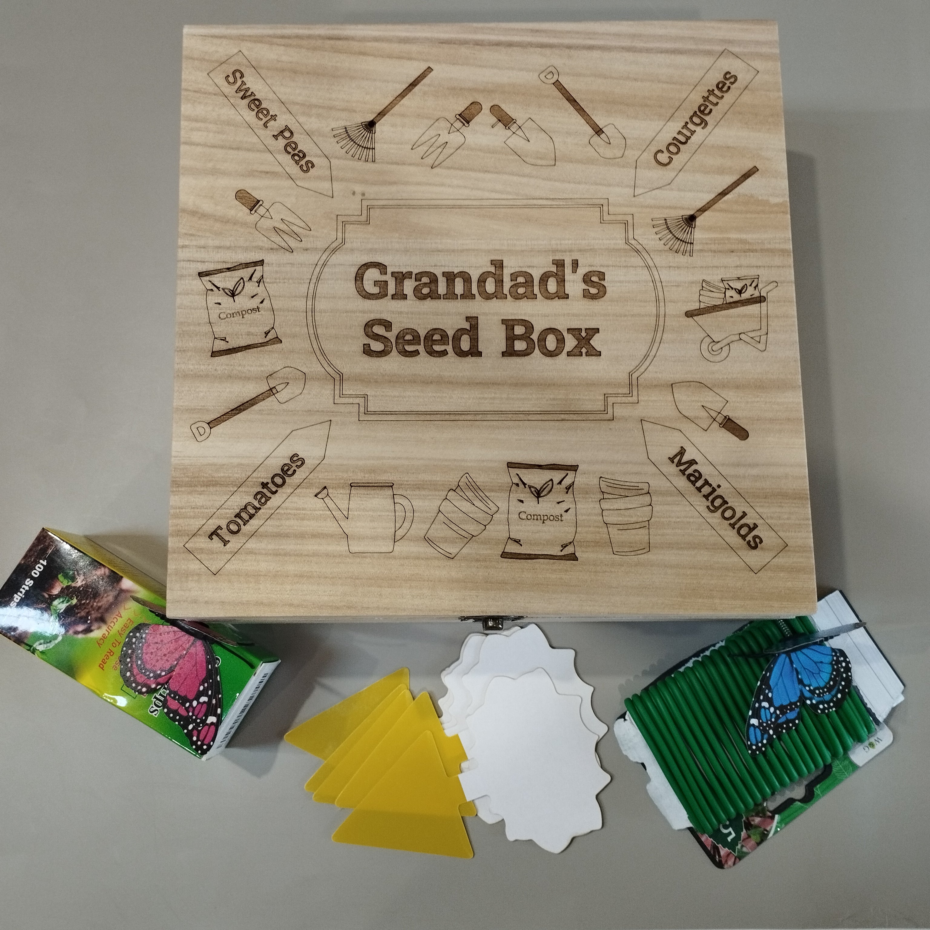 Personalised Laser Engraved Seed Box