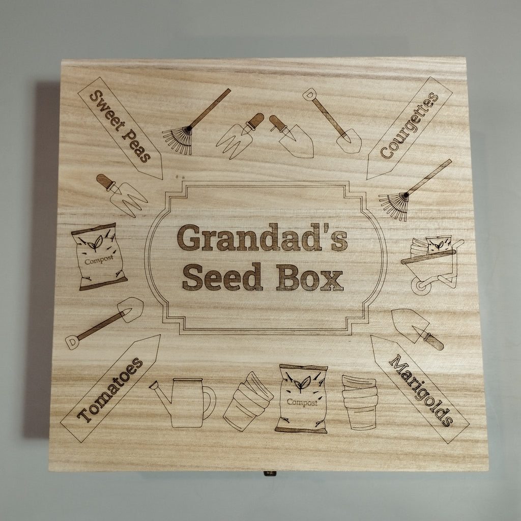 Personalised Laser Engraved Seed Box
