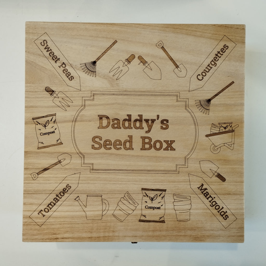 Personalised Laser Engraved Seed Box