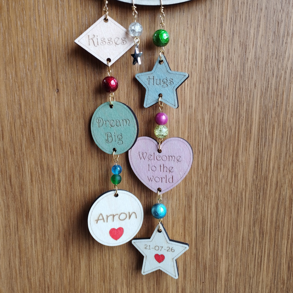 Personalised Moon Wall Hanging Nursery Gift