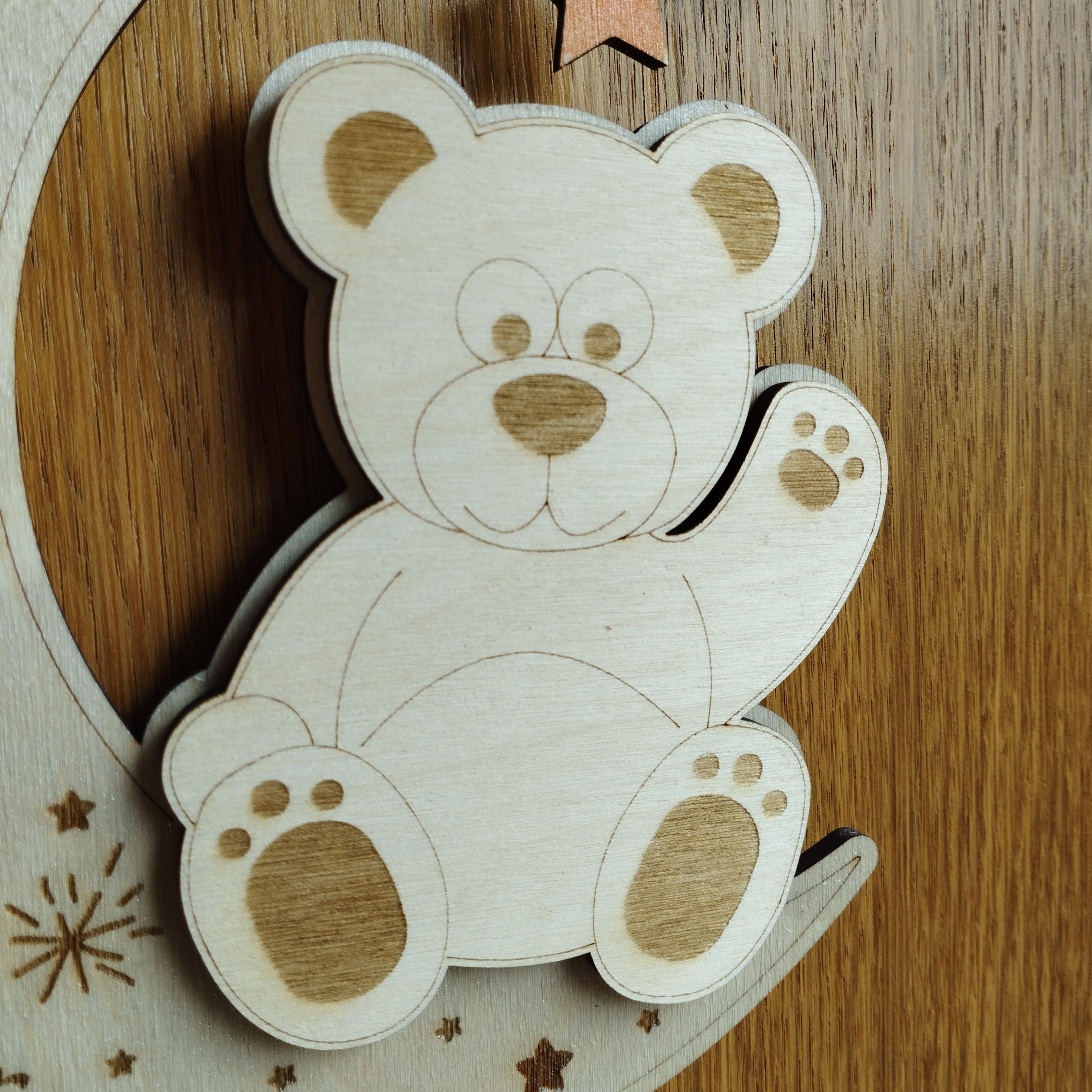 Personalised Moon Wall Hanging Nursery Gift