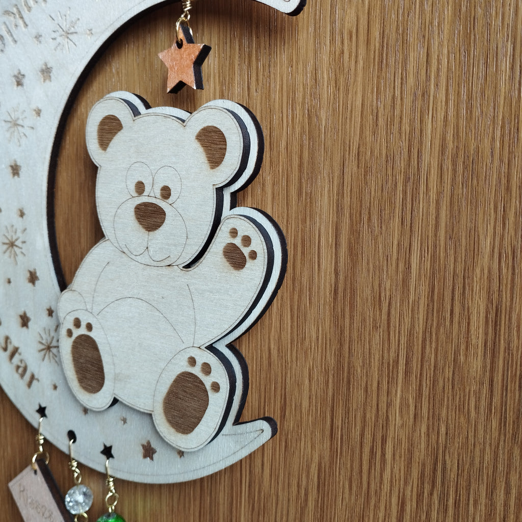 Personalised Moon Wall Hanging Nursery Gift