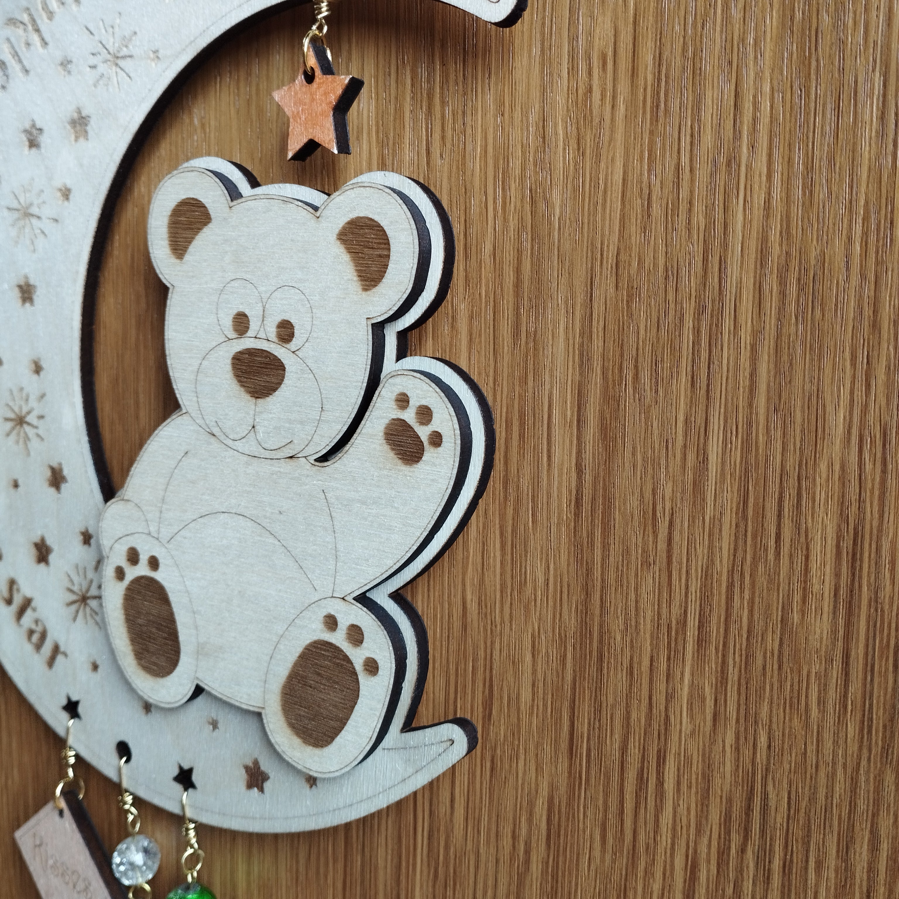 Personalised Moon Wall Hanging Nursery Gift