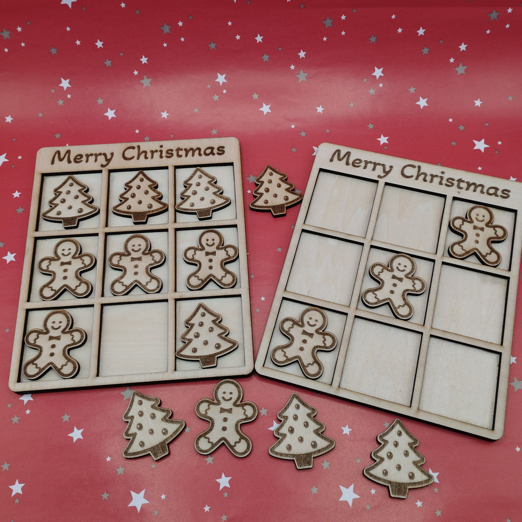 Christmas Wooden Games - Build a Penguin and Christmas 3 in a row