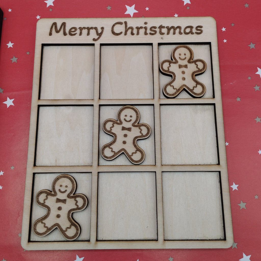 Christmas Wooden Games - Build a Penguin and Christmas 3 in a row