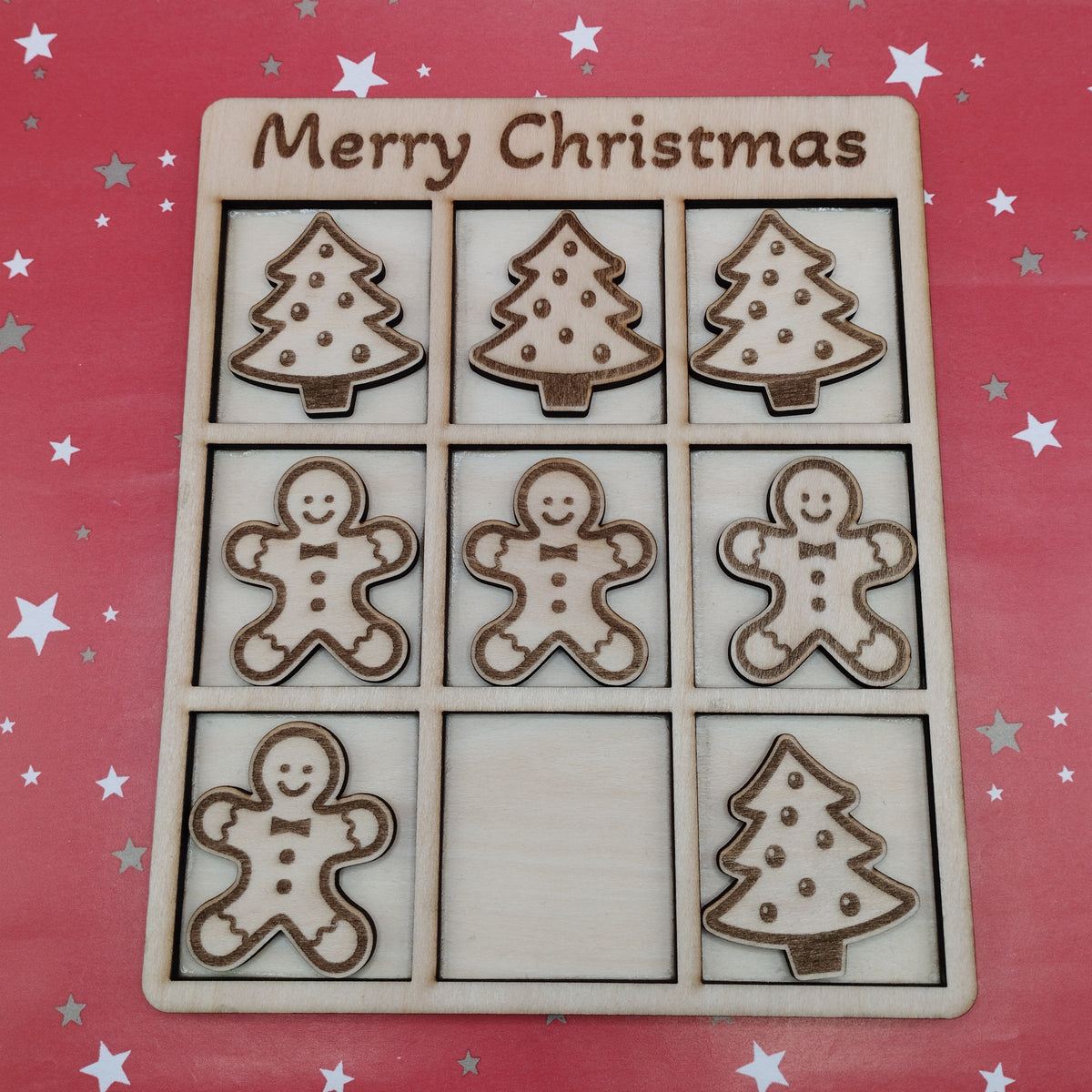 Christmas Wooden Games - Build a Penguin and Christmas 3 in a row