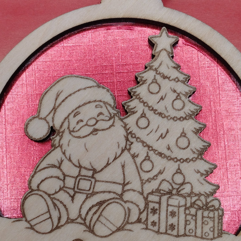 Personalised Christmas Bauble, Tree Decorations, Style 2