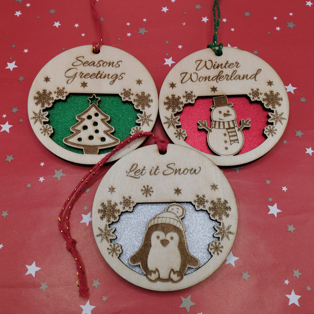 Christmas Bauble, Tree Decorations, Style 1