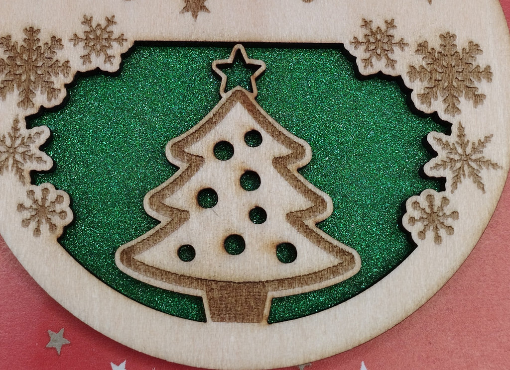 Personalised Christmas Bauble, Tree Decorations, Style 1