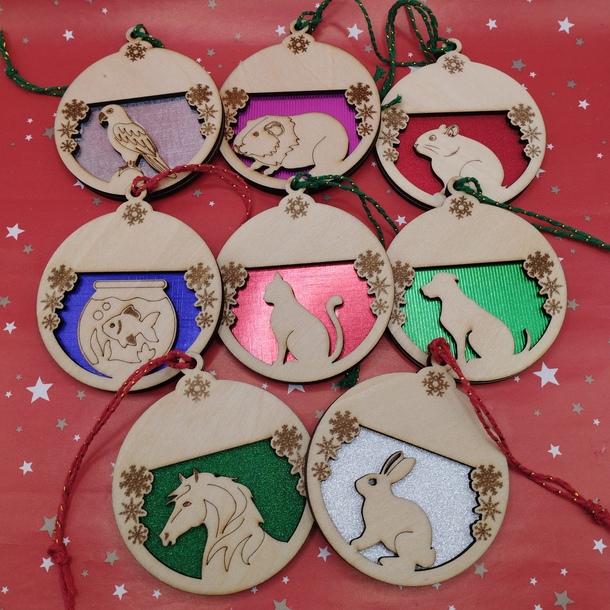 Personalised Pets Christmas Bauble, Tree Decorations