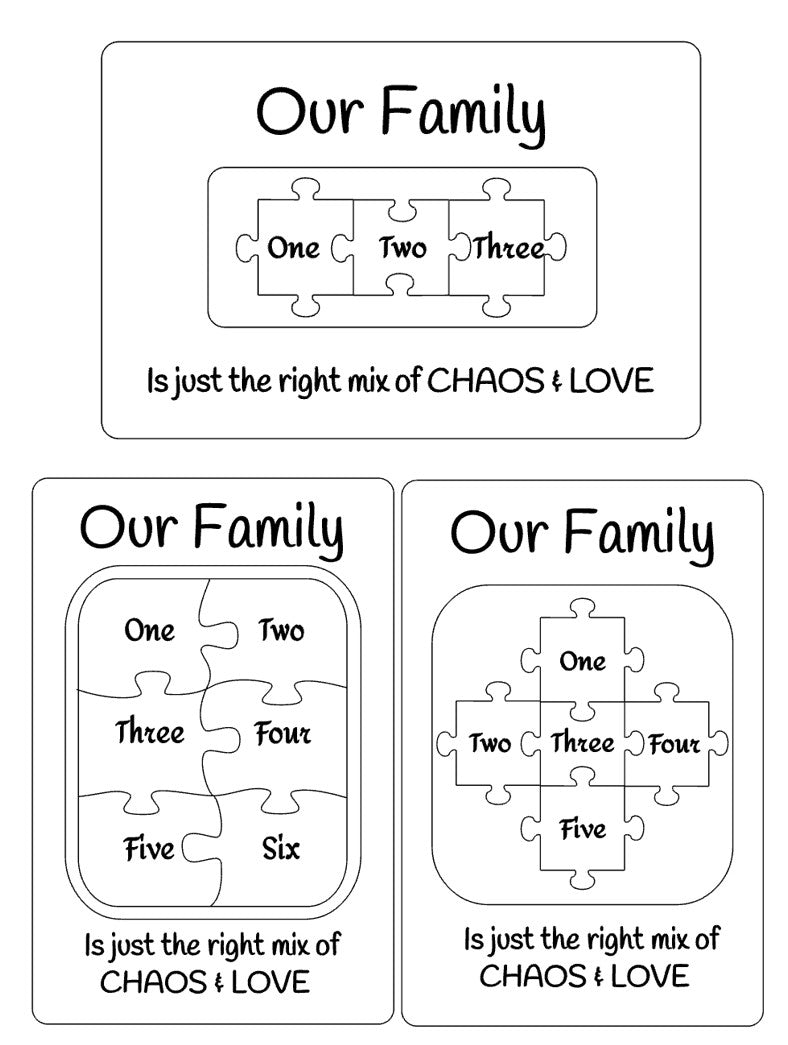 Personalised Jigsaw Frame - Style 2