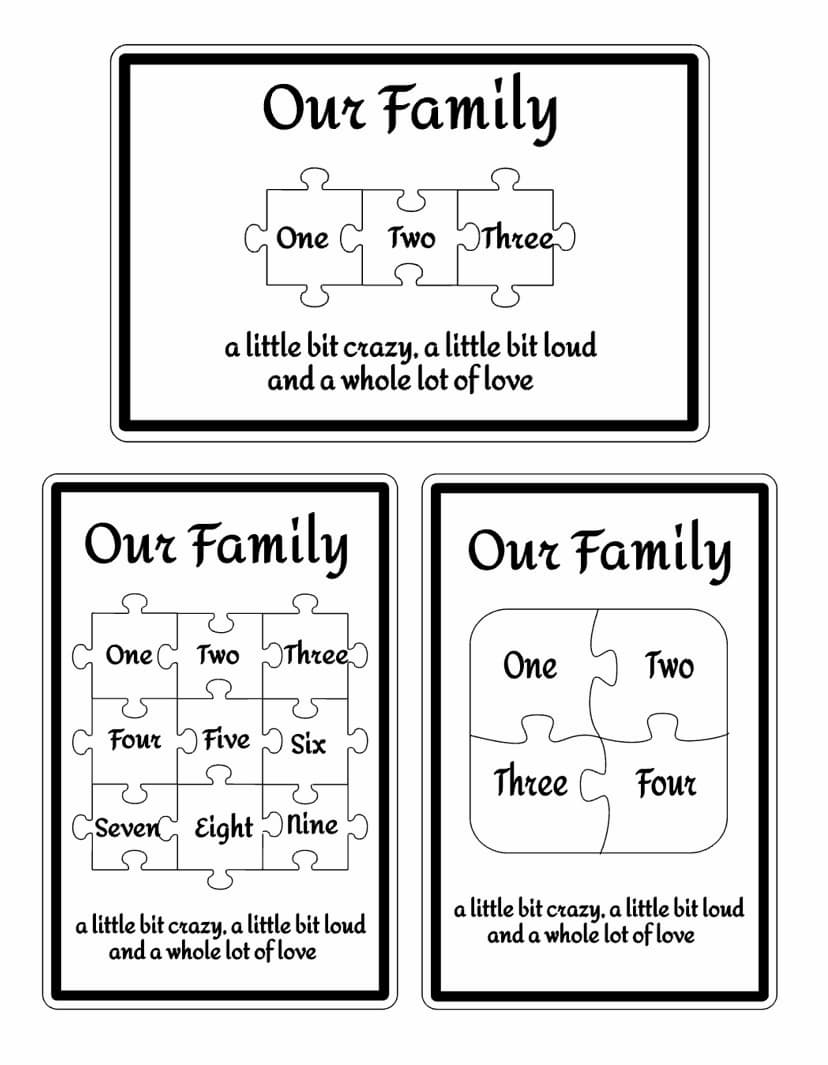 Personalised Jigsaw Frame - Style 1