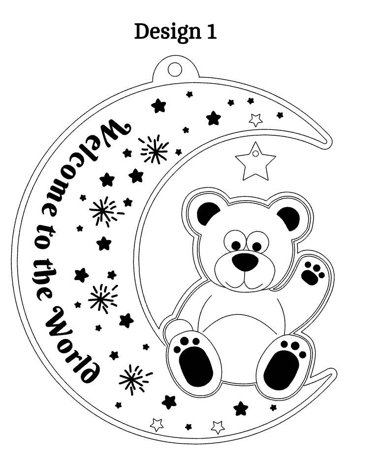 Personalised Moon Wall Hanging Nursery Gift