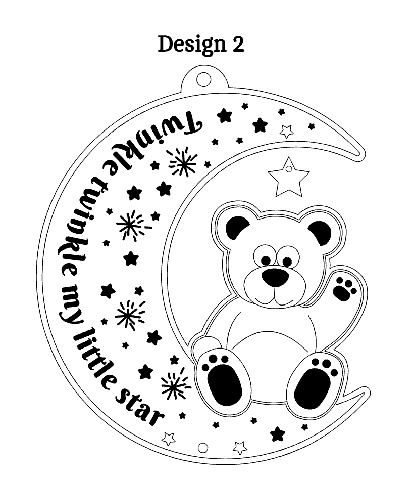 Personalised Moon Wall Hanging Nursery Gift
