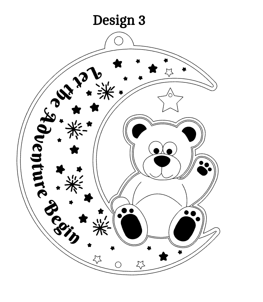 Personalised Moon Wall Hanging Nursery Gift